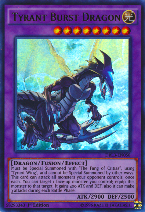 Tyrant Burst Dragon [DRL3-EN058] Ultra Rare | Good Games Adelaide SA