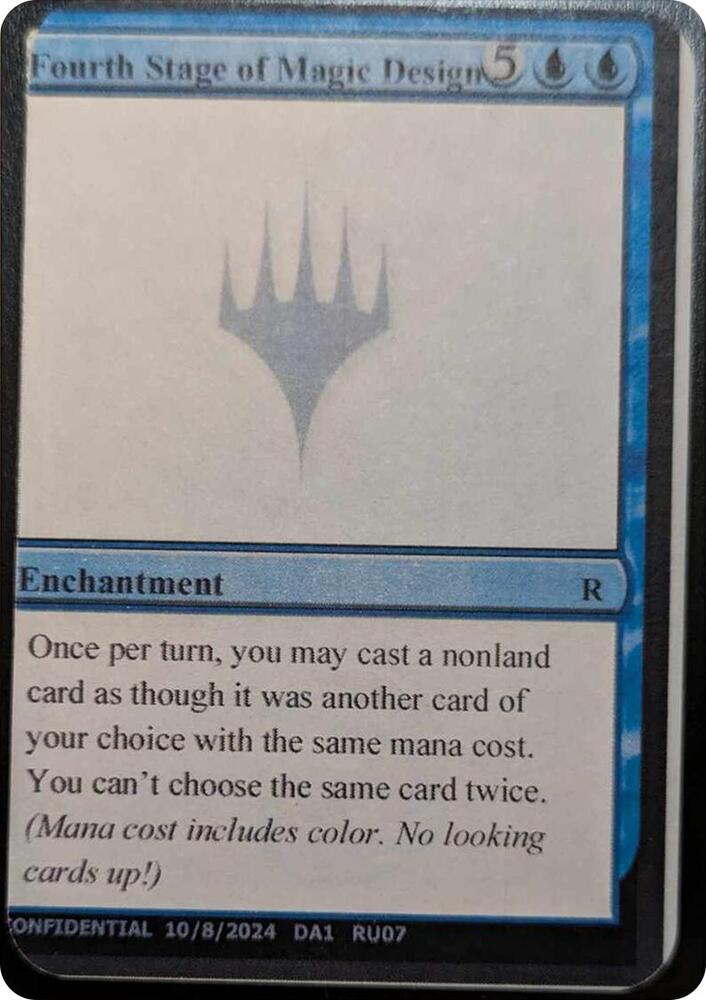 Fourth Stage of Magic Design  (Un-Known Event Playtest Cards)  | Good Games Adelaide SA