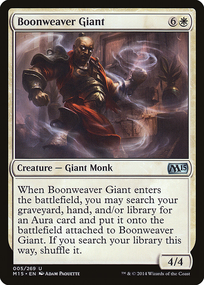 Boonweaver Giant 5 (Magic 2015 (M15))  - Foil | Good Games Adelaide SA