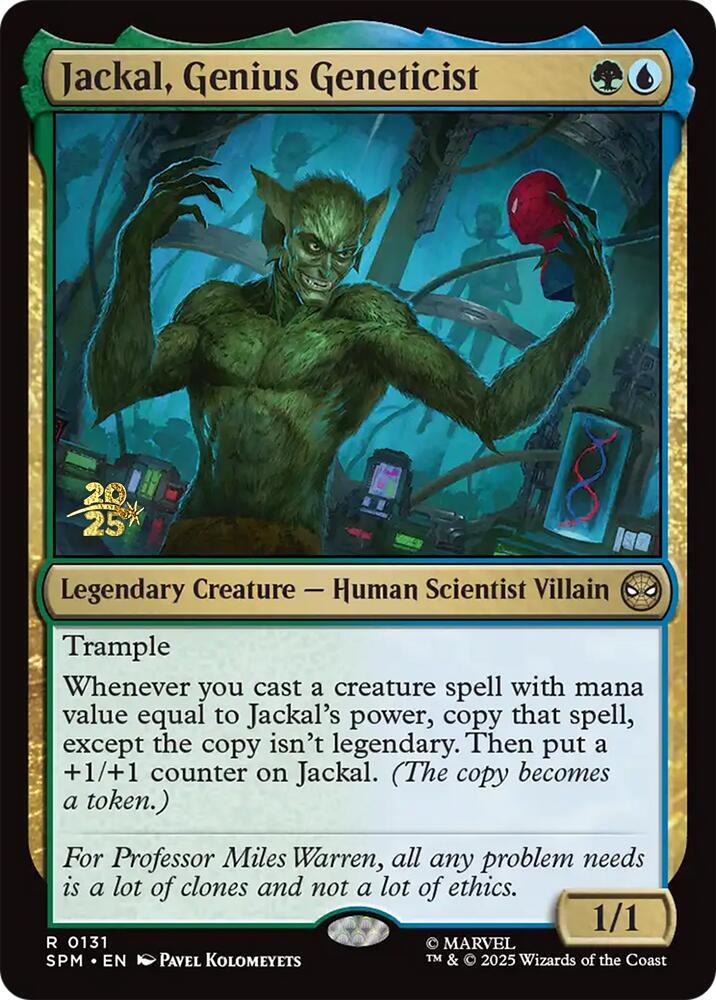 Jackal Genius Geneticist 131 (Prerelease Cards)  - Foil | Good Games Adelaide SA