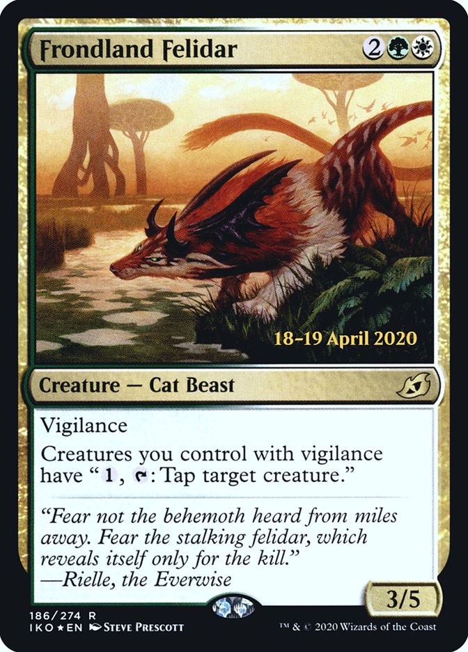 Frondland Felidar  [Ikoria: Lair of Behemoths Prerelease Promos] | Good Games Adelaide SA