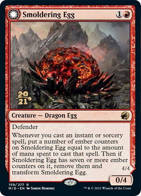 Smoldering Egg 159 (Prerelease Cards)  - Foil | Good Games Adelaide SA