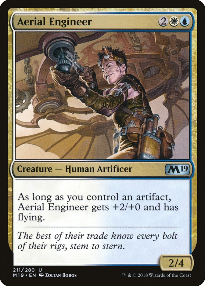 Aerial Engineer 211 (Core Set 2019)  - Foil | Good Games Adelaide SA