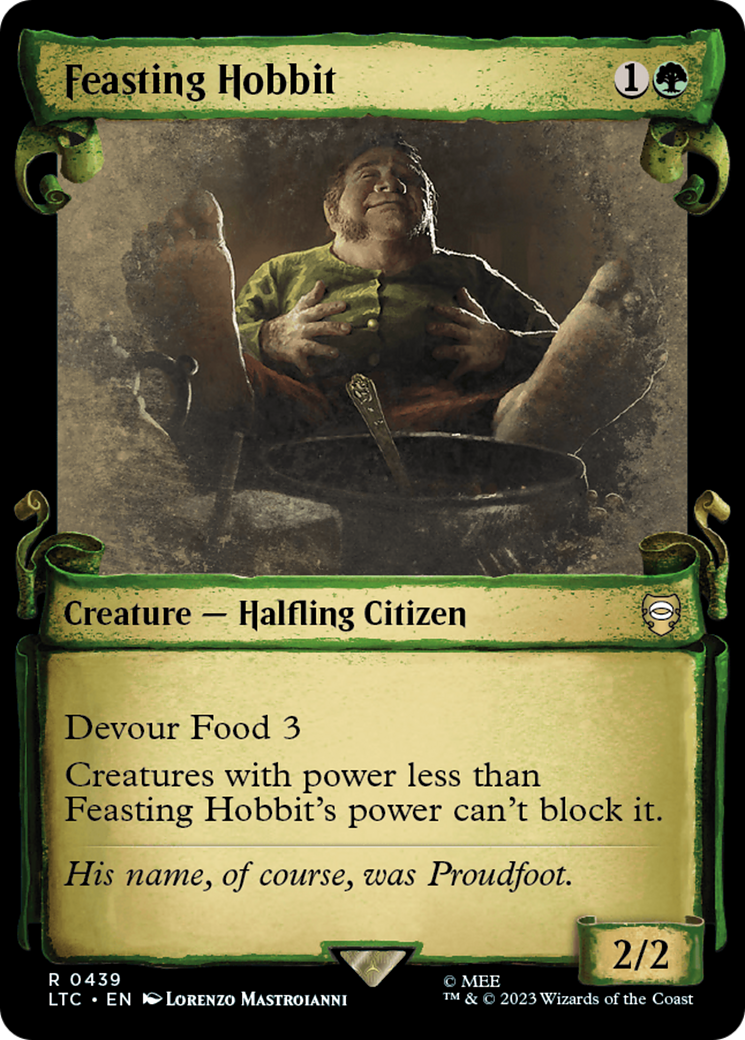 Feasting Hobbit [The Lord of the Rings: Tales of Middle-Earth Commander Showcase Scrolls] | Good Games Adelaide SA