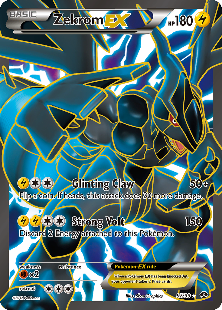 Zekrom EX (97/99) [Black & White: Next Destinies] | Good Games Adelaide SA