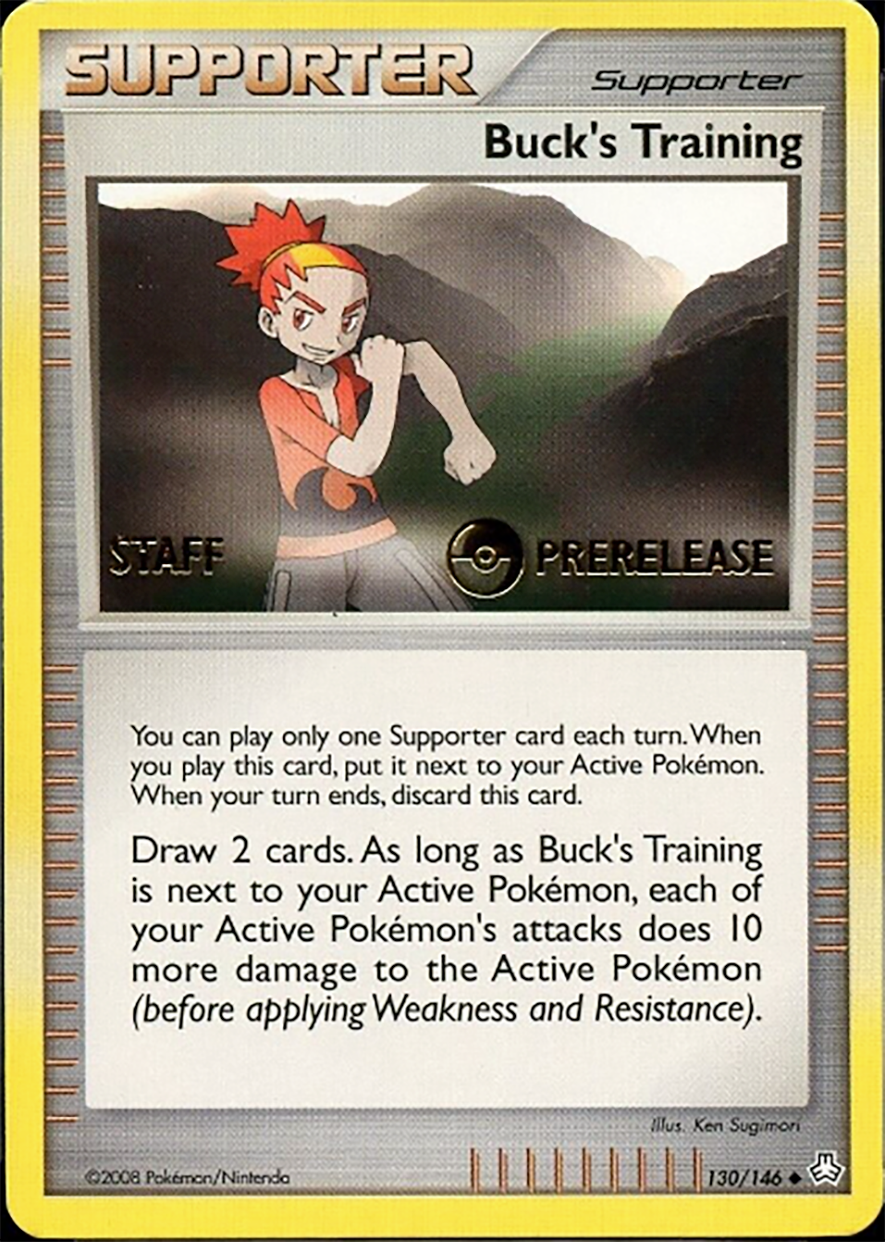 Buck's Training (130/146) (Staff Prerelease Promo) [Diamond & Pearl: Legends Awakened] | Good Games Adelaide SA