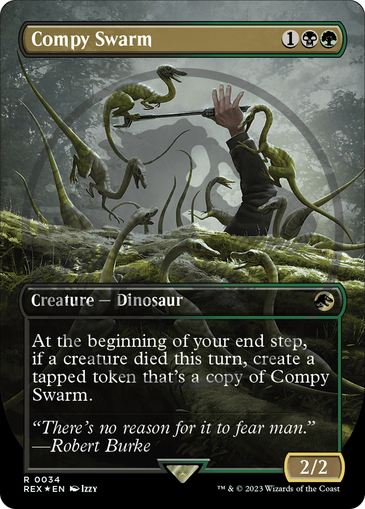 Compy Swarm Emblem (Borderless) [Jurassic World Collection Tokens] | Good Games Adelaide SA
