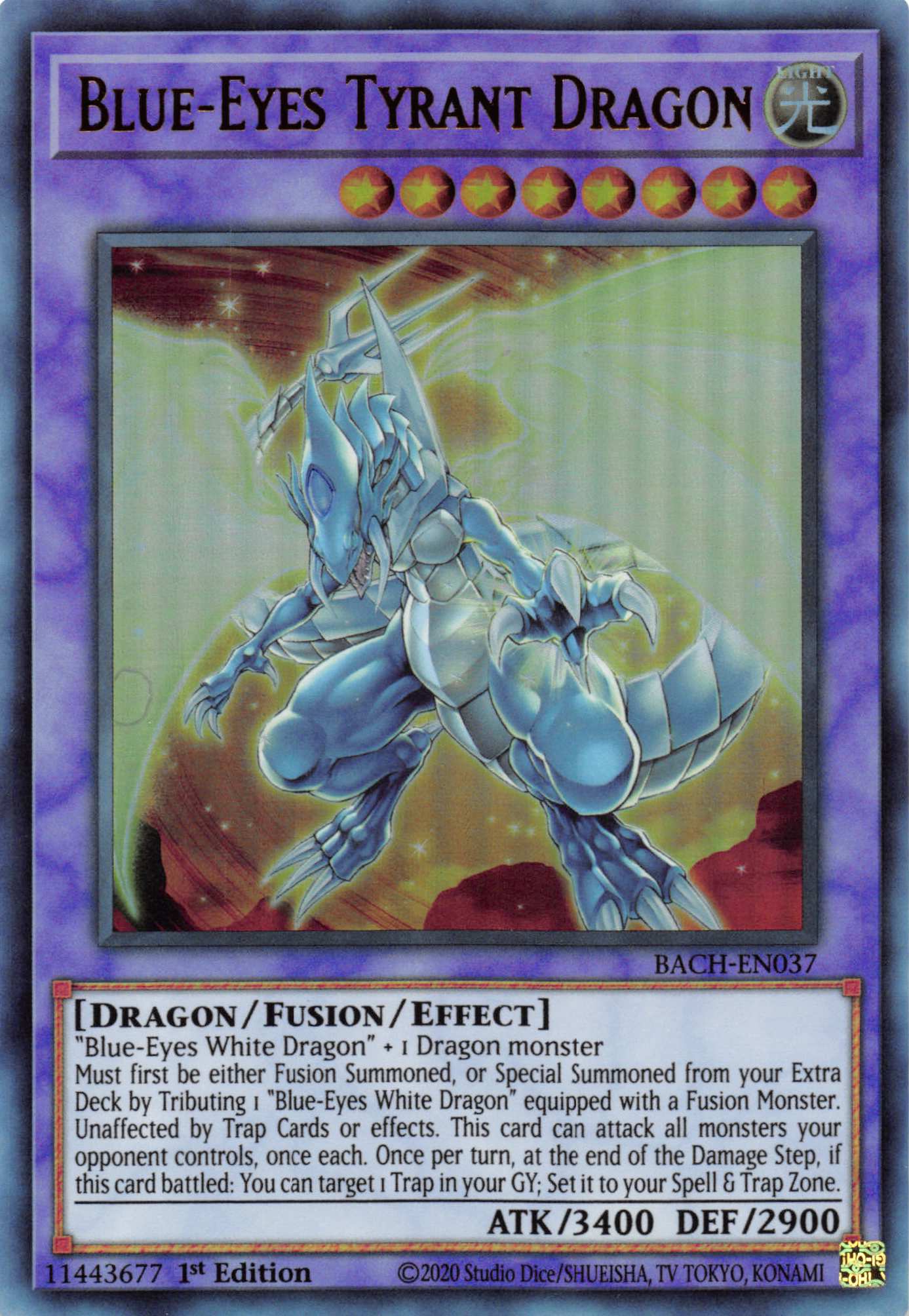 Blue-Eyes Tyrant Dragon [BACH-EN037] Ultra Rare | Good Games Adelaide SA
