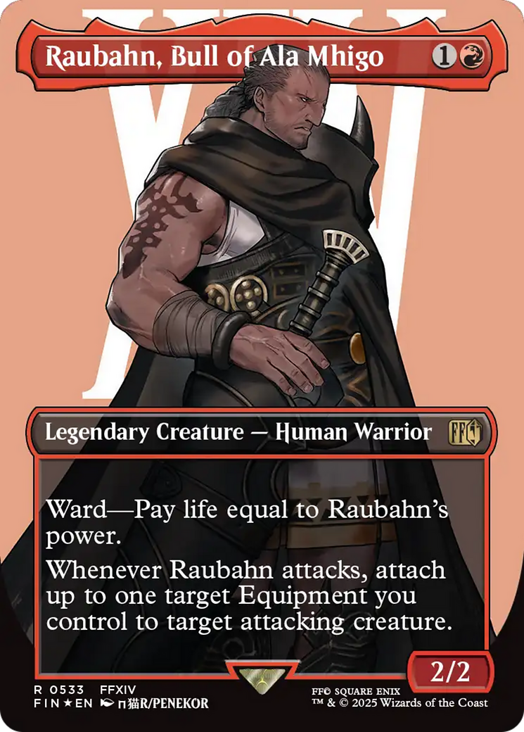 Raubahn, Bull of Ala Mhigo (Borderless) (Surge Foil) [FINAL FANTASY] | Good Games Adelaide SA