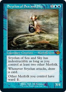 Svyelun of Sea and Sky Retro Frame Foil Etched 393 (Modern Horizons 2)  - Foil | Good Games Adelaide SA