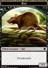 Rat (003) // Cat (001) Double-sided Token [Commander 2017 Tokens] | Good Games Adelaide SA