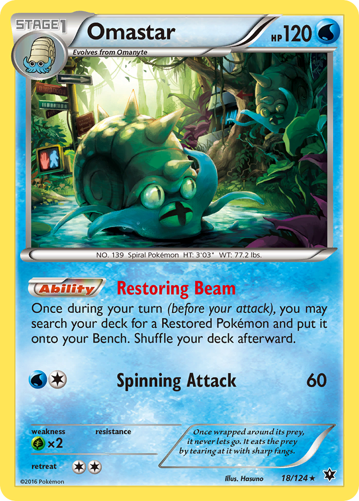Omastar (18/124) [XY: Fates Collide] | Good Games Adelaide SA