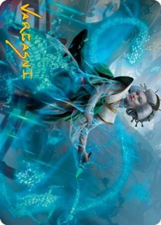 Bearer of Memory Art Card Gold Stamped Signature 1 (Art Series: Kamigawa: Neon Dynasty)  | Good Games Adelaide SA