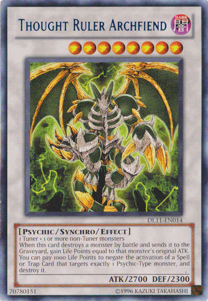 Thought Ruler Archfiend (Blue) [DL11-EN014] Rare | Good Games Adelaide SA