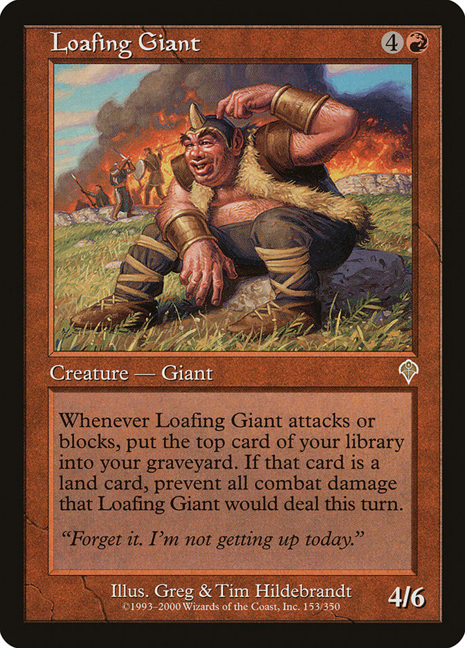 Loafing Giant 153 (Invasion)  - Foil | Good Games Adelaide SA