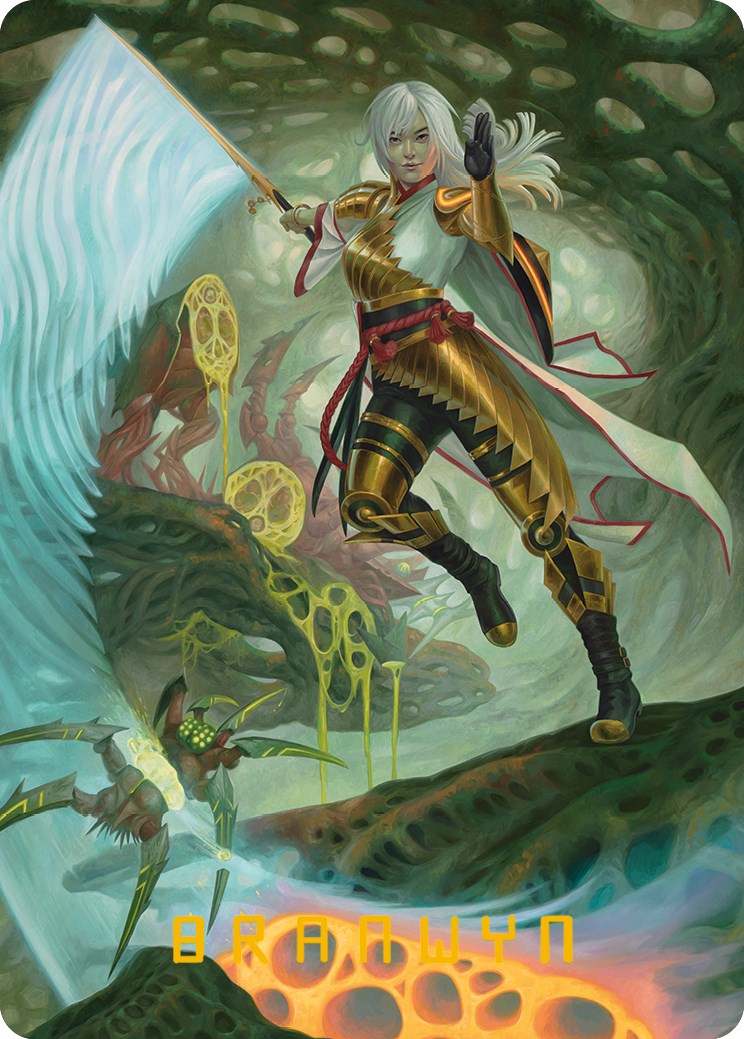 The Eternal Wanderer Art Card (Gold-Stamped Signature) [Phyrexia: All Will Be One Art Series] | Good Games Adelaide SA