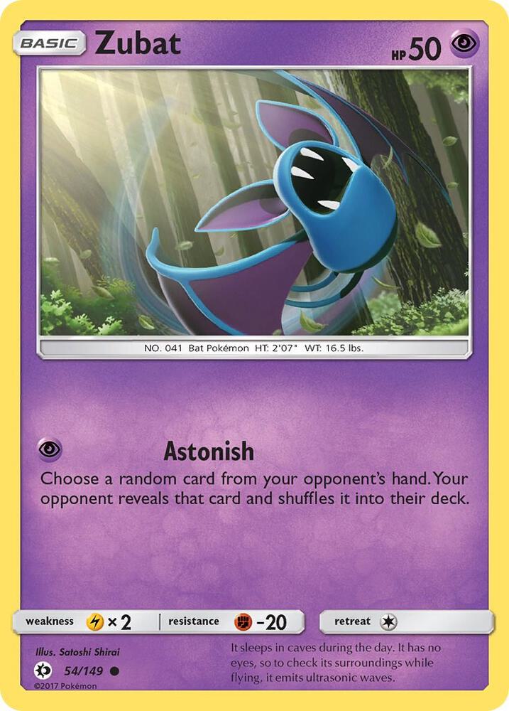 Zubat 54/149 (SM Base Set)  | Good Games Adelaide SA