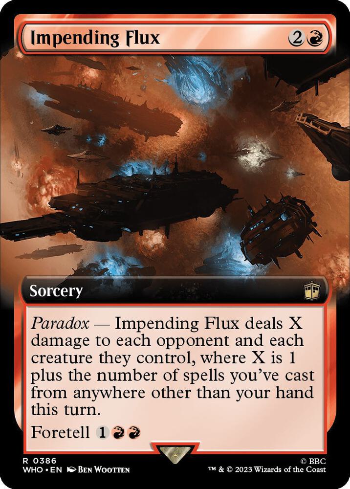 Impending Flux 386 (Universes Beyond: Doctor Who)  - Foil | Good Games Adelaide SA
