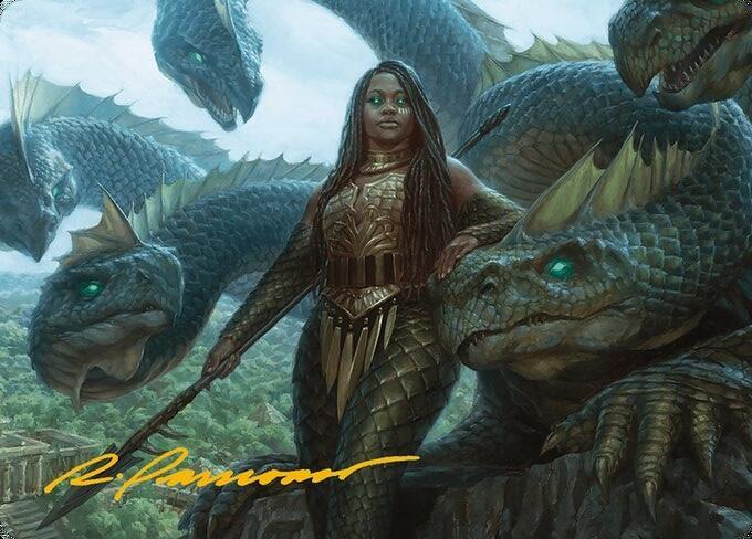 Hydra Trainer Art Card Gold Stamped Signature 10 (Art Series: Modern Horizons 3)  | Good Games Adelaide SA