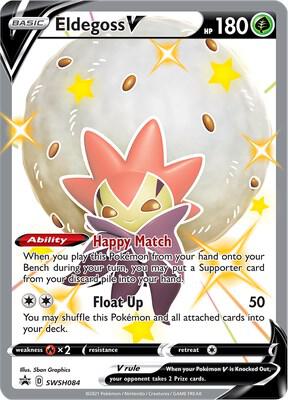 Eldegoss V SWSH084 (SWSH: Sword & Shield Promo Cards)  - Holofoil | Good Games Adelaide SA