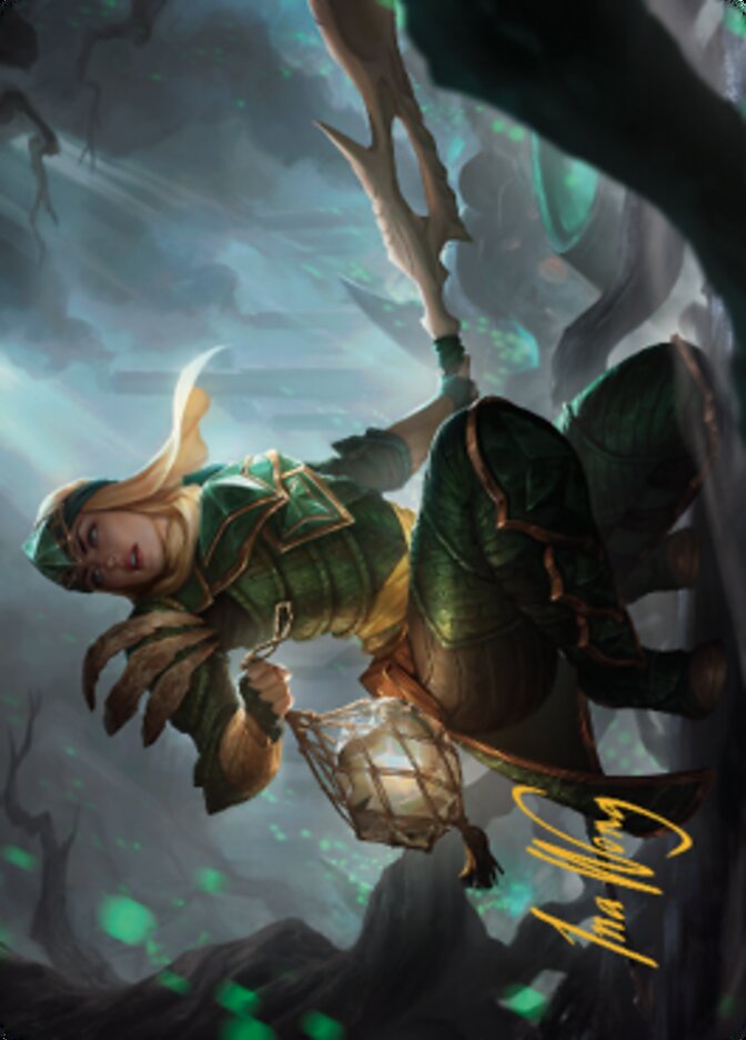 Argothian Opportunist Art Card (Gold-Stamped Signature) [The Brothers' War Art Series] | Good Games Adelaide SA