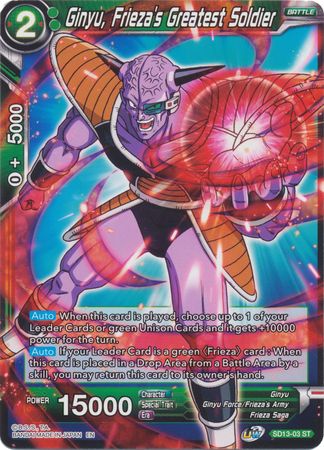 Ginyu, Frieza's Greatest Soldier (Starter Deck - Clan Collusion) [SD13-03] | Good Games Adelaide SA