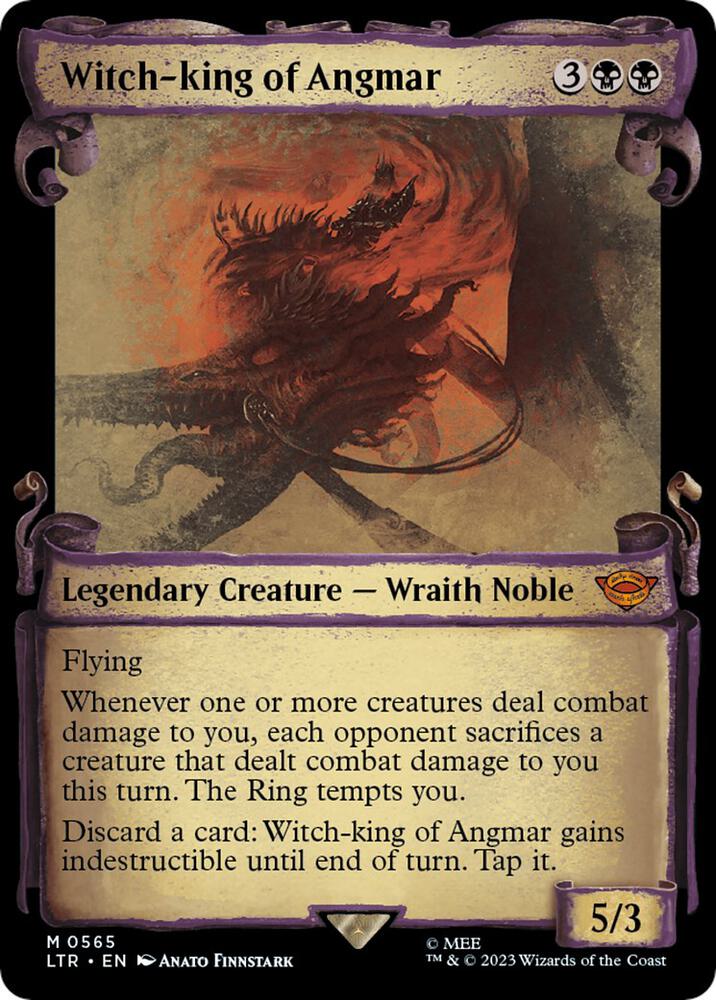 Witch-king of Angmar 565 (Universes Beyond: The Lord of the Rings: Tales of Middle-earth)  - Showcase Scroll Foil | Good Games Adelaide SA