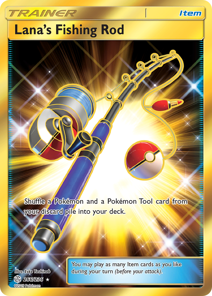 Lana's Fishing Rod (266/236) [Sun & Moon: Cosmic Eclipse] | Good Games Adelaide SA