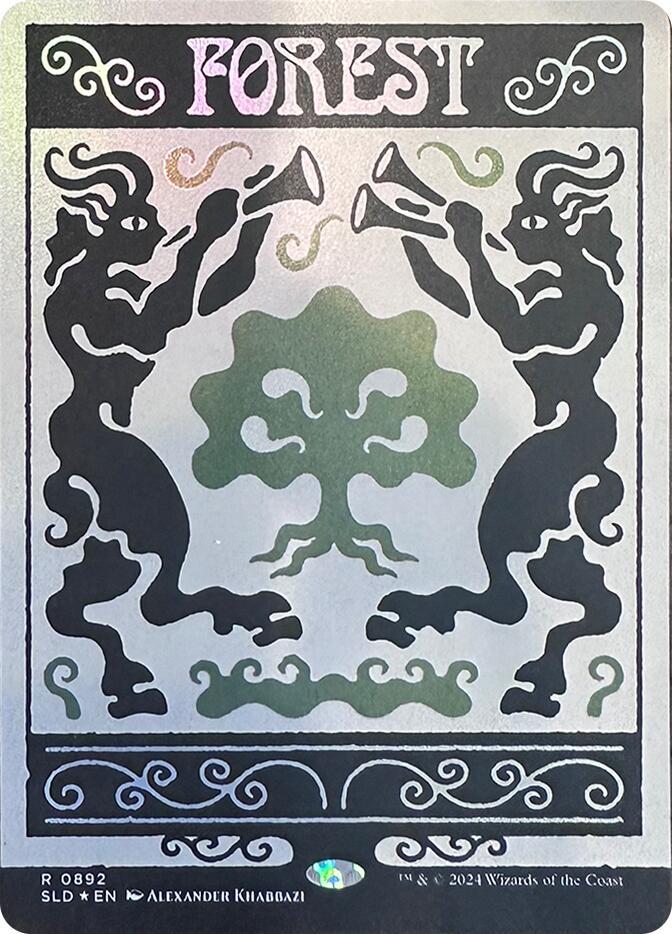 Forest 0892 Rainbow Foil 892 (Secret Lair Drop Series)  - Foil | Good Games Adelaide SA