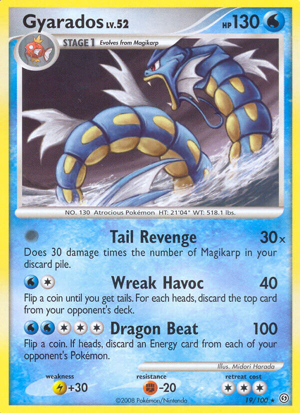 Gyarados (19/100) (Theme Deck Exclusive) [Diamond & Pearl: Stormfront] | Good Games Adelaide SA