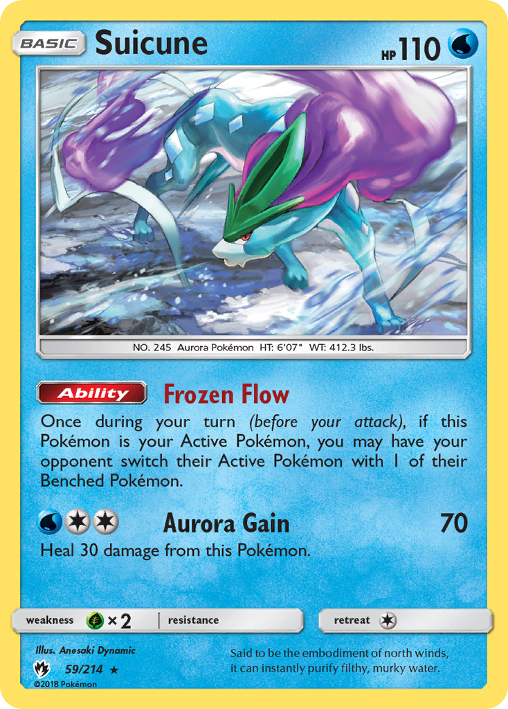 Suicune (59/214) [Sun & Moon: Lost Thunder] | Good Games Adelaide SA