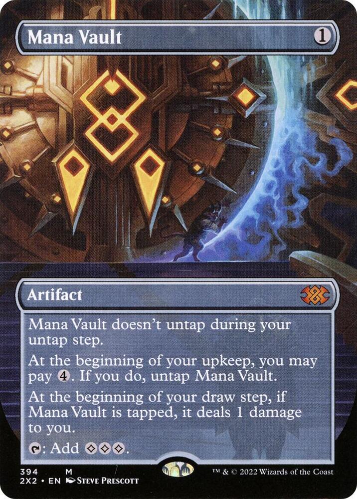 Mana Vault Borderless 394 (Double Masters 2022)  - Foil | Good Games Adelaide SA
