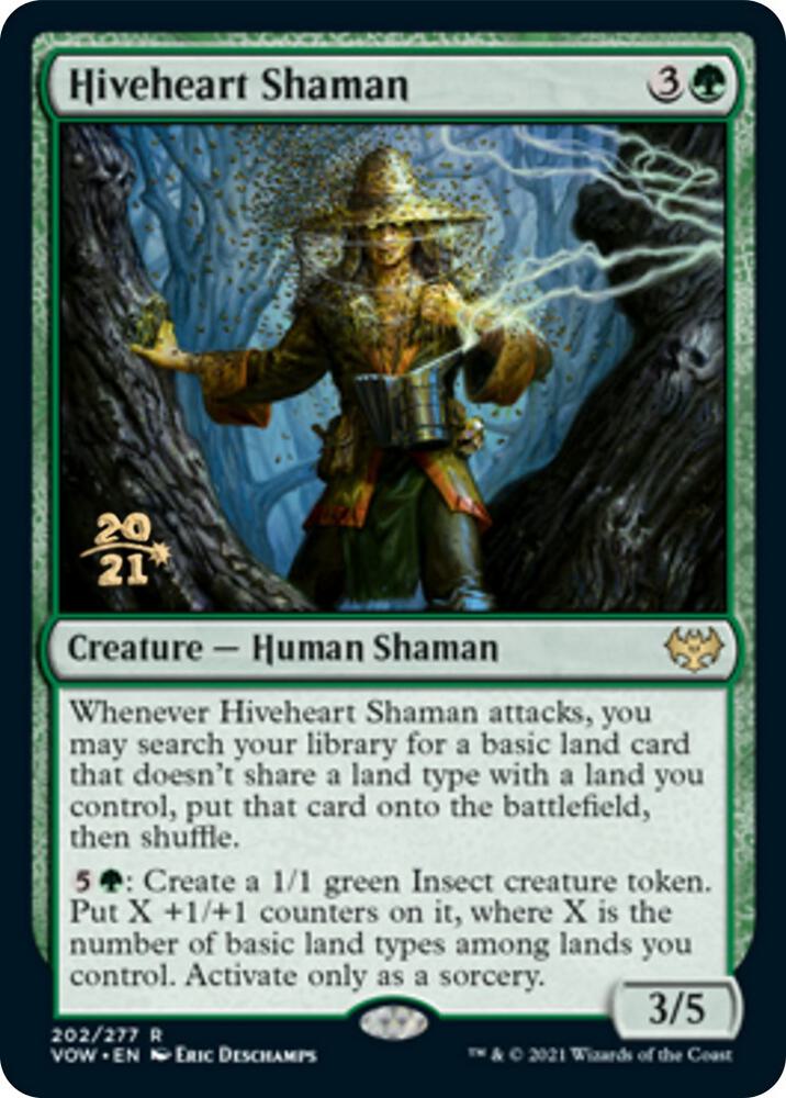 Hiveheart Shaman 202 (Prerelease Cards)  - Foil | Good Games Adelaide SA