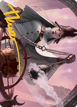 Celestus Sanctifier Art Card (Gold-Stamped Signature) [Innistrad: Midnight Hunt Art Series] | Good Games Adelaide SA