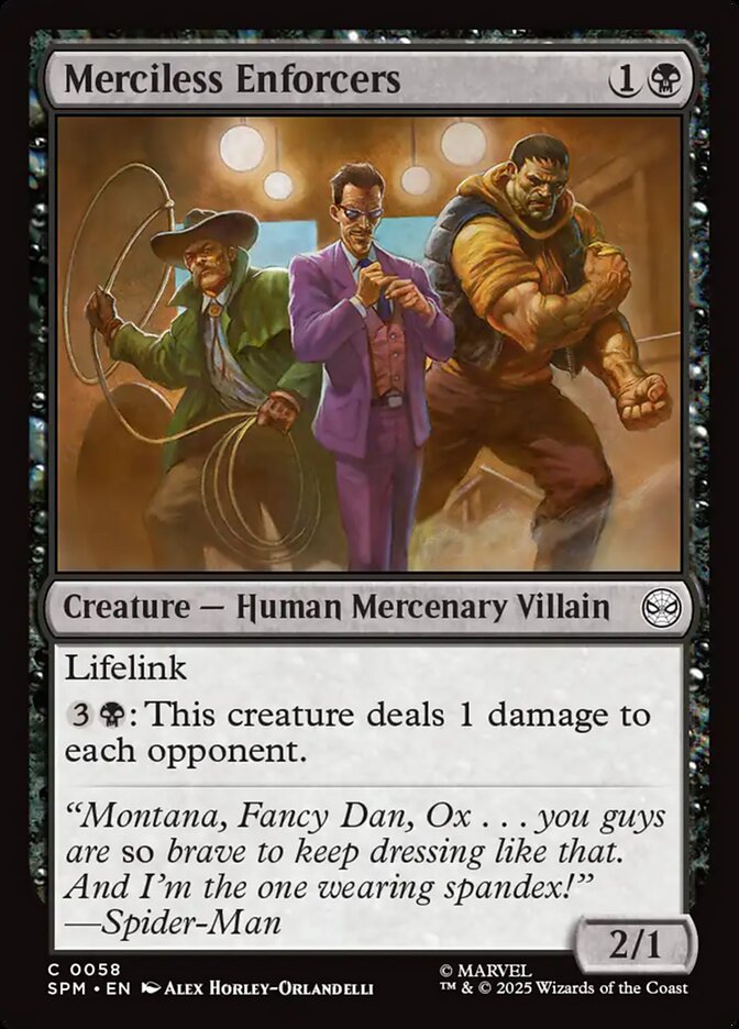 Merciless Enforcers 58 (Marvel's Spider-Man)  - Foil | Good Games Adelaide SA