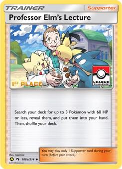 Professor Elm's Lecture League Challenge 1st Place 188a/214 (League & Championship Cards)  - Reverse Holofoil | Good Games Adelaide SA