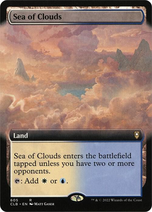 Sea of Clouds Extended Art 605 (Commander Legends: Battle for Baldur's Gate)  - Foil | Good Games Adelaide SA