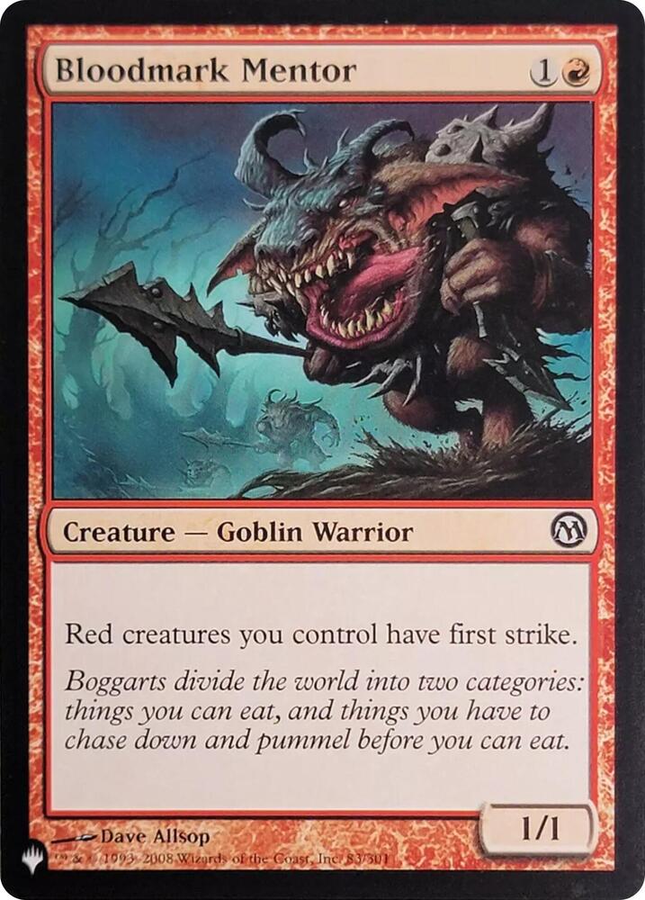 Bloodmark Mentor 83 83/301 (The List Reprints)  | Good Games Adelaide SA