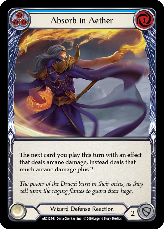 Absorb in Aether (Blue) [ARC125-R] 1st Edition Normal | Good Games Adelaide SA