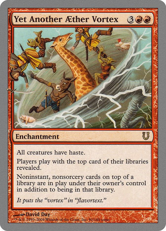 Yet Another Aether Vortex 91 (Unhinged)  - Foil | Good Games Adelaide SA