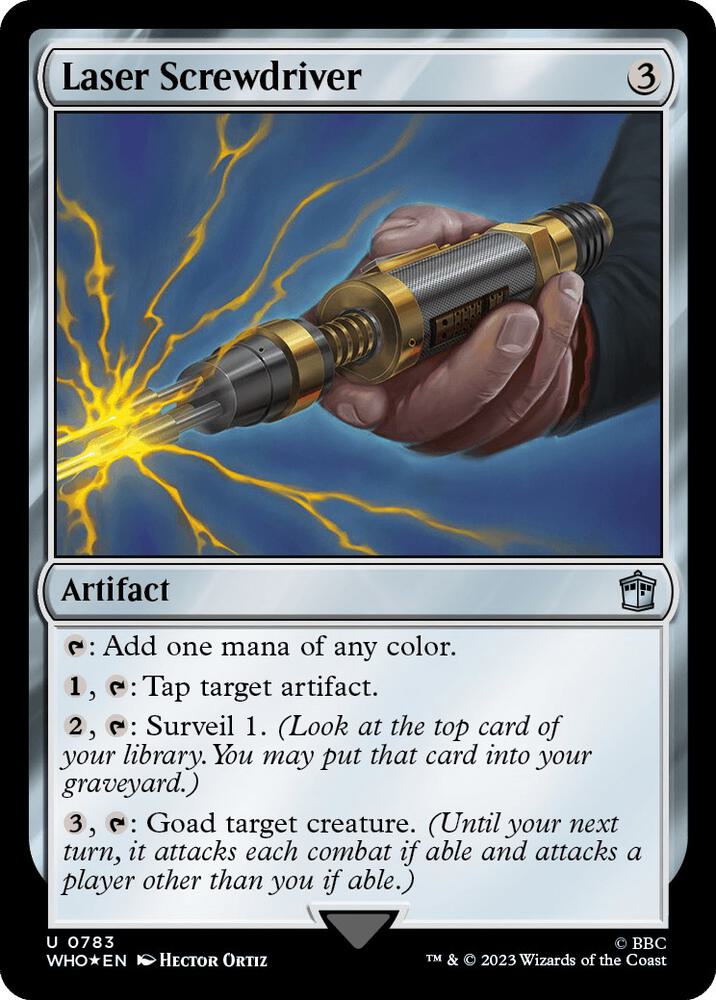 Laser Screwdriver 783 (Universes Beyond: Doctor Who)  - Foil | Good Games Adelaide SA