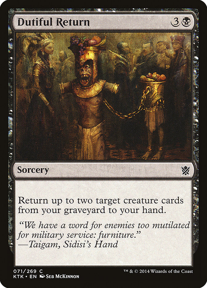 Dutiful Return [Khans of Tarkir] | Good Games Adelaide SA