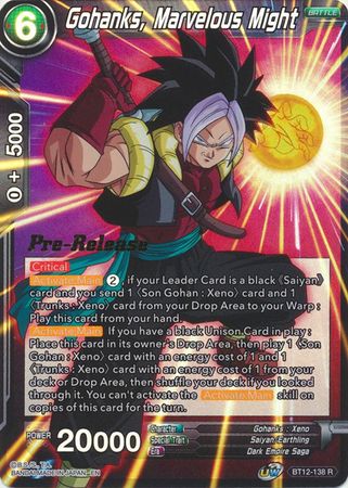 Gohanks, Marvelous Might (BT12-138) [Vicious Rejuvenation Prerelease Promos] | Good Games Adelaide SA