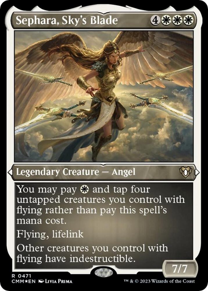 Sephara Skys Blade Foil Etched 471 (Commander Masters)  - Foil | Good Games Adelaide SA