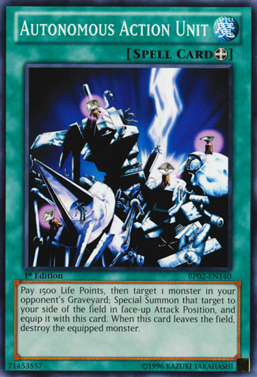 Autonomous Action Unit [BP02-EN140] Common | Good Games Adelaide SA