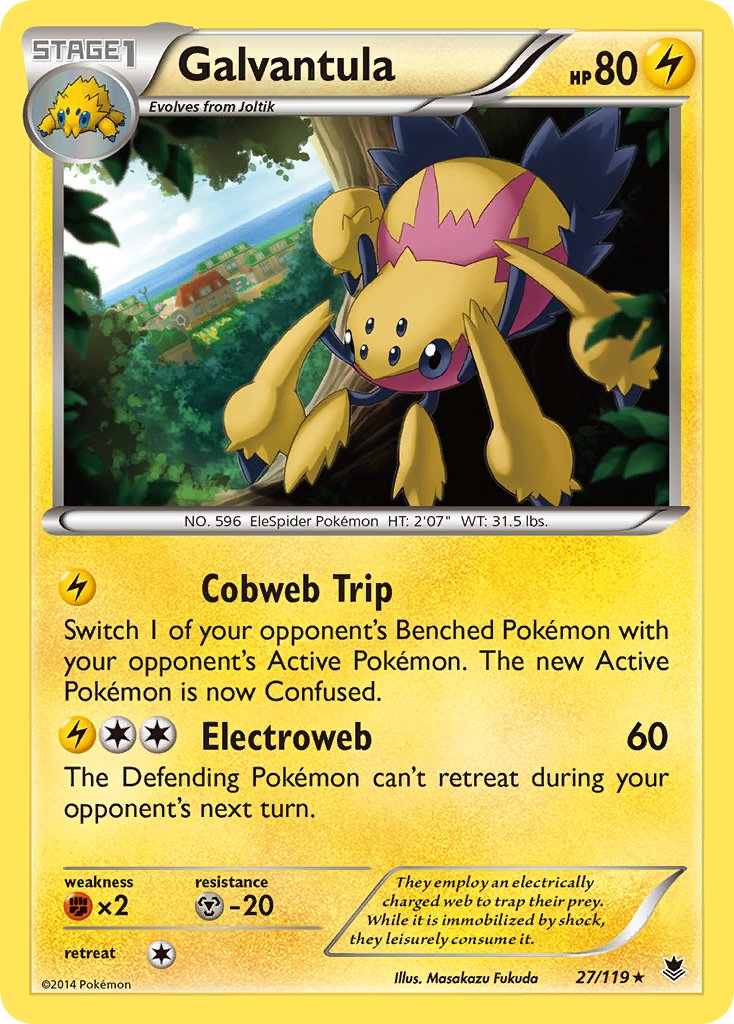 Galvantula(27/119) (Theme Deck Exclusive) [XY: Phantom Forces] | Good Games Adelaide SA