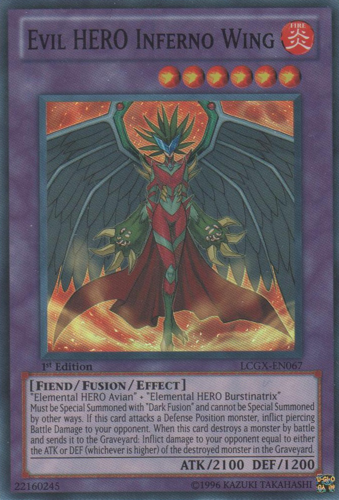Evil HERO Inferno Wing [LCGX-EN067] Super Rare | Good Games Adelaide SA