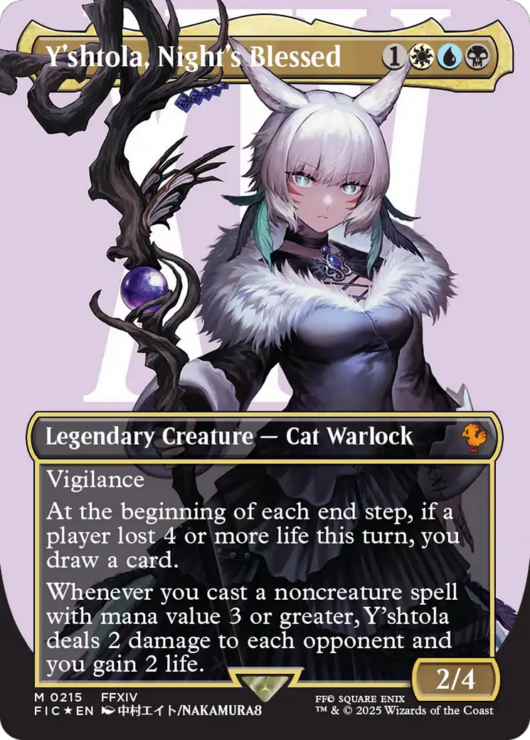 Y'shtola, Night's Blessed (Borderless) (Surge Foil) [FINAL FANTASY Commander] | Good Games Adelaide SA