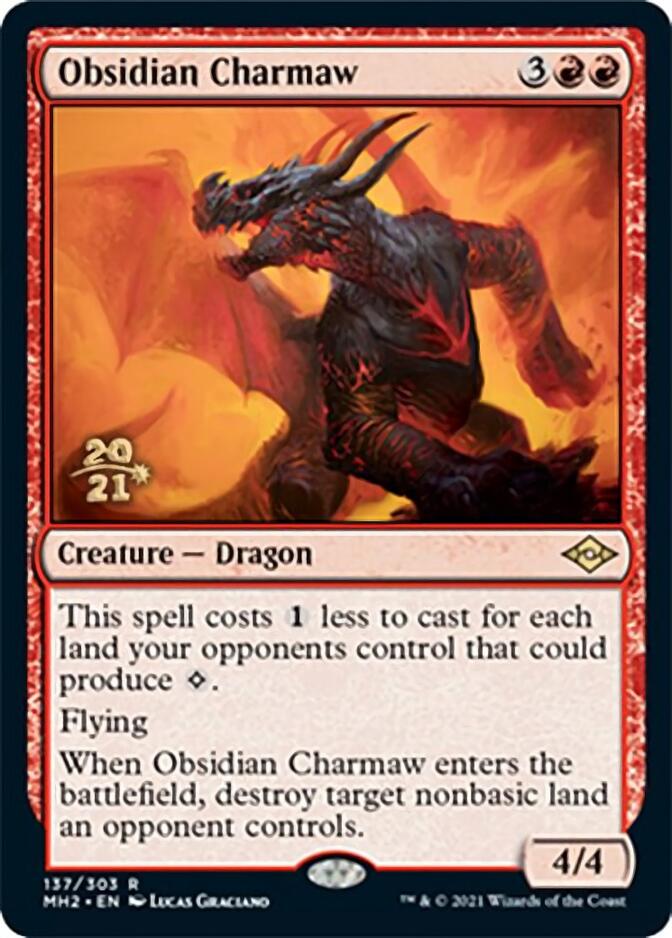 Obsidian Charmaw [Modern Horizons 2 Prerelease Promos] | Good Games Adelaide SA