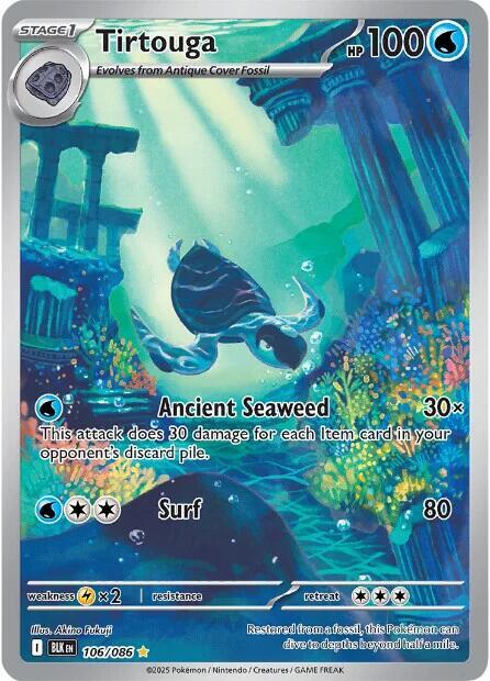 Tirtouga 106/086 (SV: Black Bolt)  - Holofoil | Good Games Adelaide SA